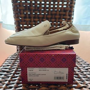 Tory Burch Kira 20MM elastic loafer Nappa leather
